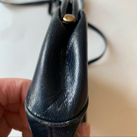 Vtg Bravo Browns Crossbody Bag Navy Blue - Picture 11 of 14